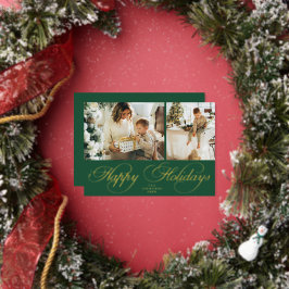 Trendy Elegant Family Photo Collage Christmas