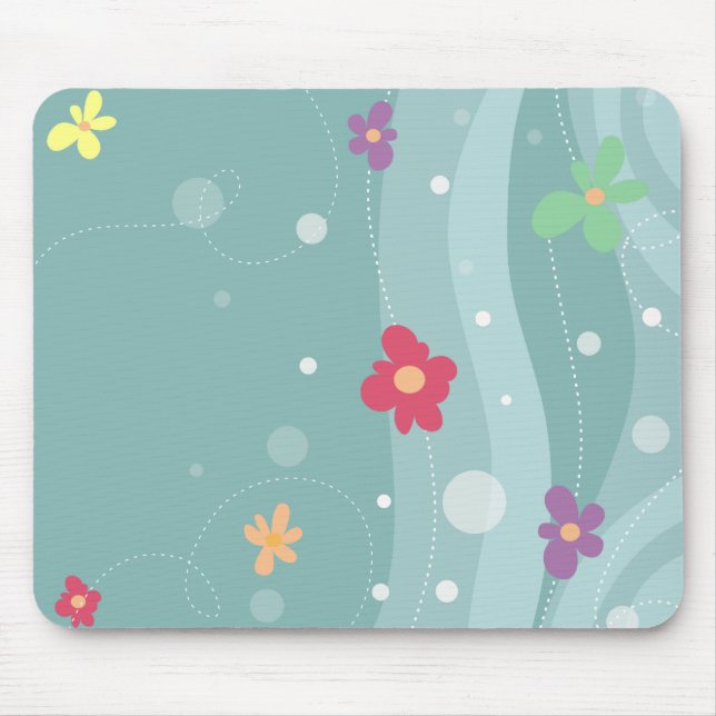 Trendy Floral Mousepad (Frente)