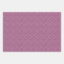 Trendy Glitter Chevron Pattern Trio