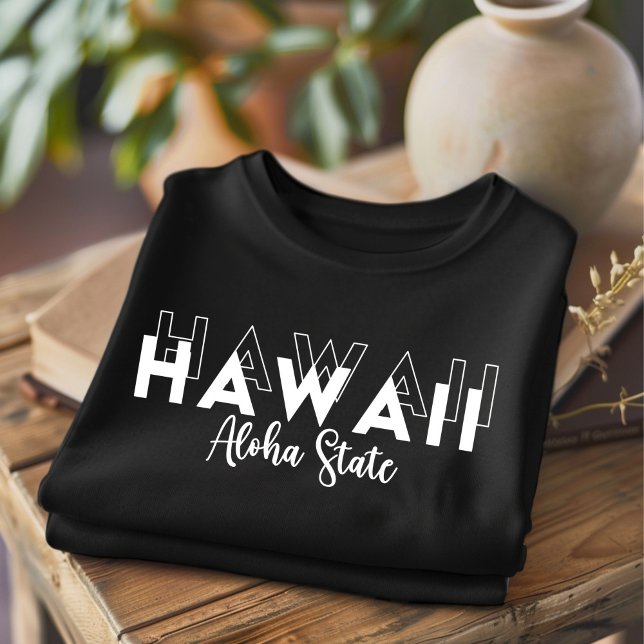 Trendy Hawaii Aloha State T-Shirt (Criador carregado)