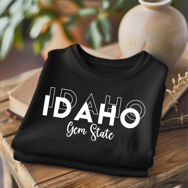 Trendy Idaho Gem State T-Shirt (Criador carregado)