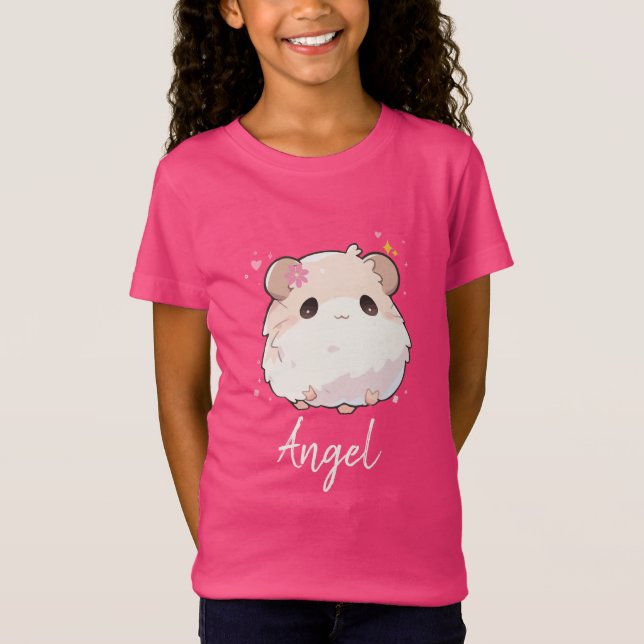 Trendy kawaii anime hamster t-Shirt (Frente)