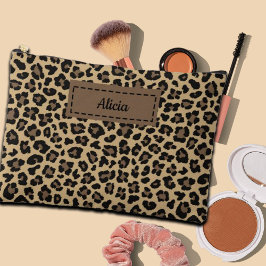 Trendy Leopard Print Custom Name