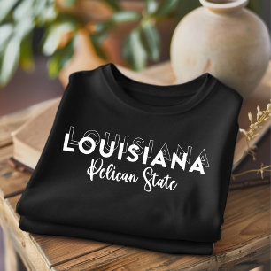 Trendy Louisiana Camiseta do Estado Pelicano