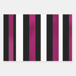 Trendy Magenta Magenta - Stripes Brancas e Pretas