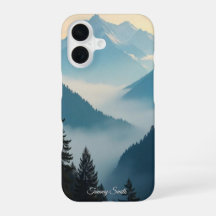 Trendy Misty Mountain Serenity | Modo de Exibição