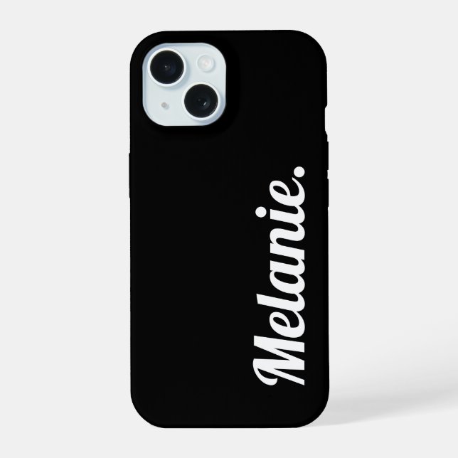 Trendy Modern Black White (Verso)