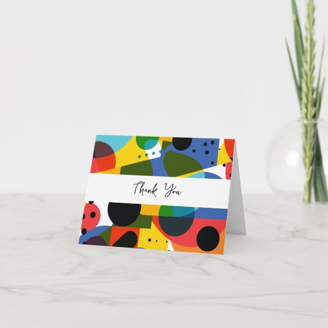 Trendy Modern Business Obrigado Cartões (Frente)