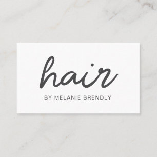 Trendy Modern Hair Stylist Cartão de visita