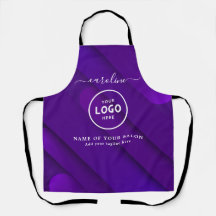Trendy Modern Salon Logo Apron