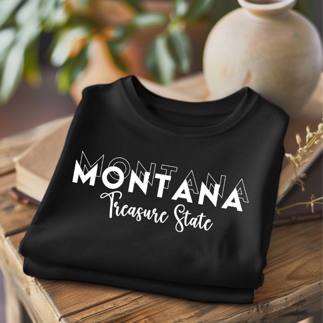 Trendy Montana Treasure State T-Shirt (Criador carregado)