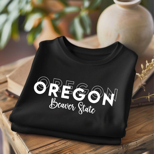 Trendy Oregon Beaver State T-Shirt (Criador carregado)