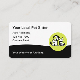 Trendy Pet Sitter Cartão de visita