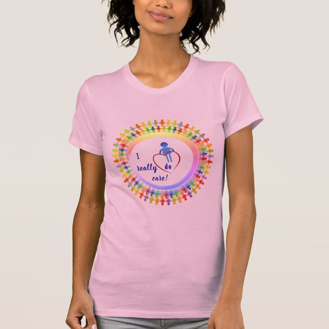 Trendy 'Pink' Thoughing Carrando T-Shirt (Frente)