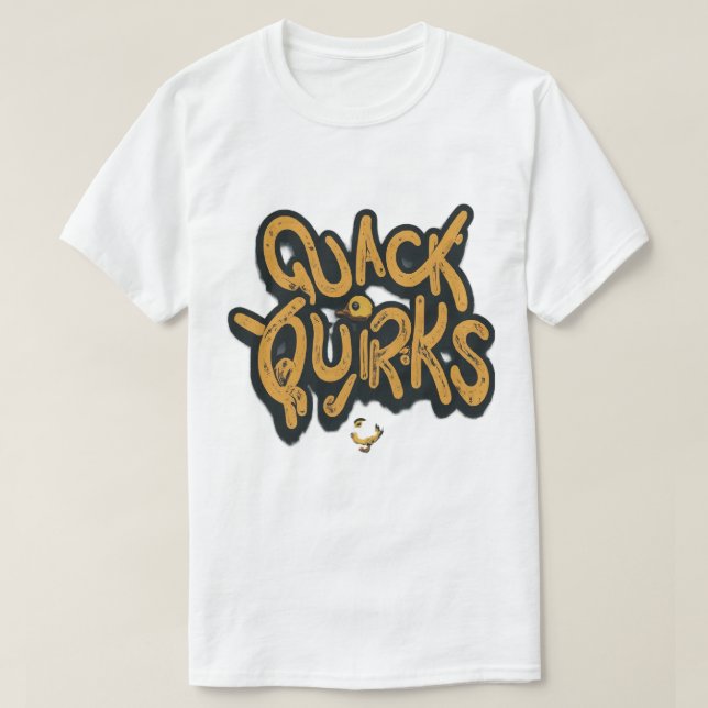 Trendy "Quack Quirks" T-Shirt (Frente do Design)