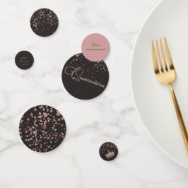 Trendy Quinceanera Party Decor | Rosa Dourado Glam