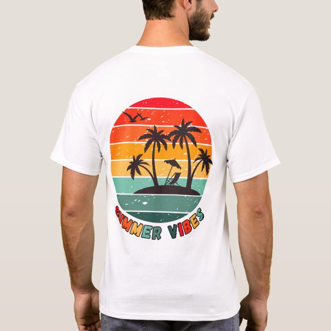trendy "summer vibes" t-shirt (Verso)