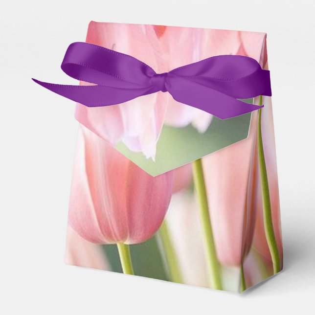 Trendy Tulip Favor Ou Caixa De Presente (Frente)