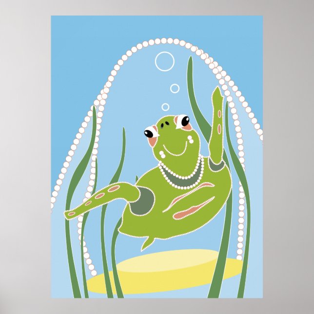 Trendy Turtle Poster (Frente)
