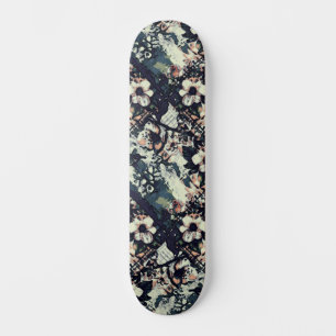 Trendy Urban Street Art Inspirou skate Floral