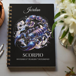 Trendy Watercolor Scorpio Zodiac Diário