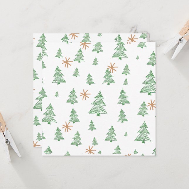 Trendy Winter Unique Christmas Tree Stars (Frente/Verso In Situ)