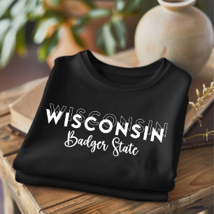 Trendy Wisconsin Badger State T-Shirt