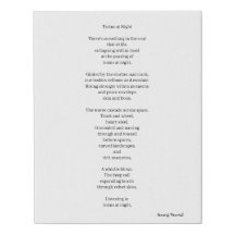 Trens à Noite - Poema
