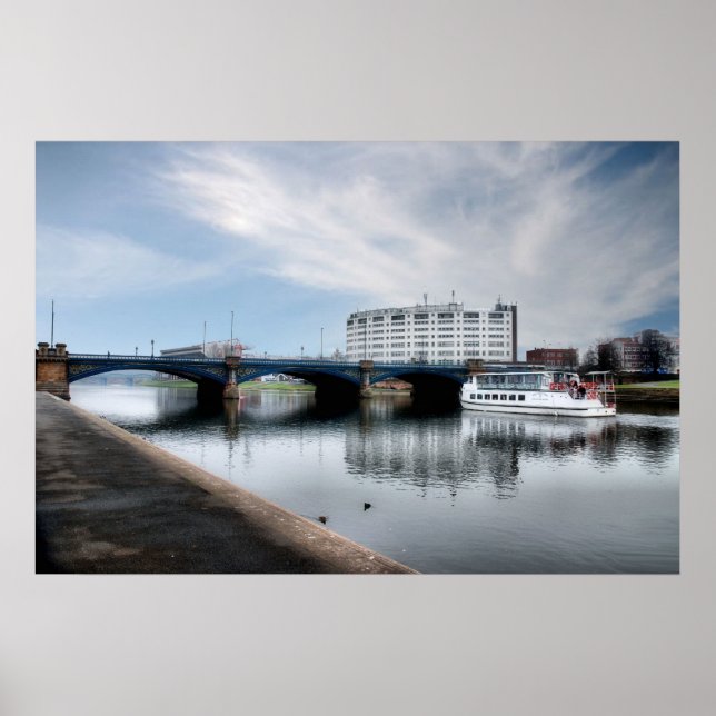Trent Bridge, Nottingham UK Poster (Frente)