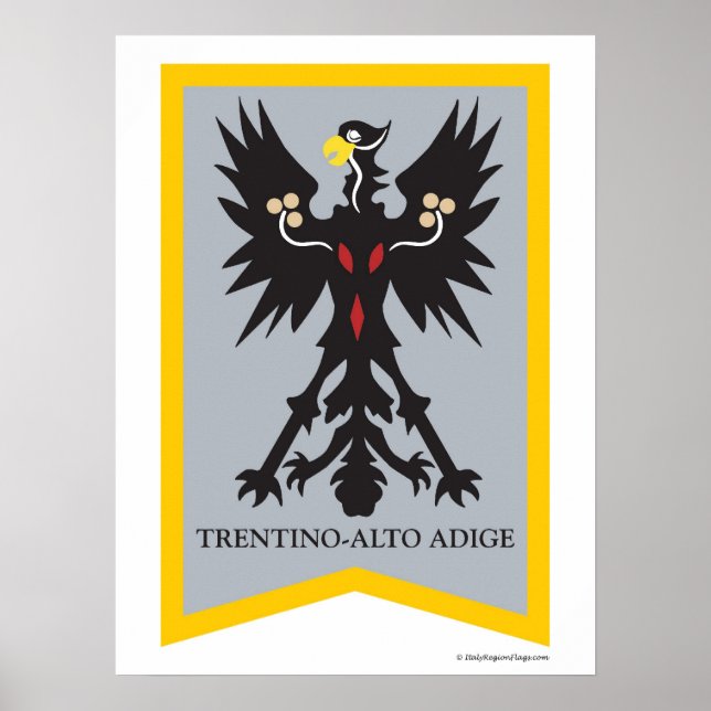 Trentino Alto Adige Itália Região Poster (Frente)