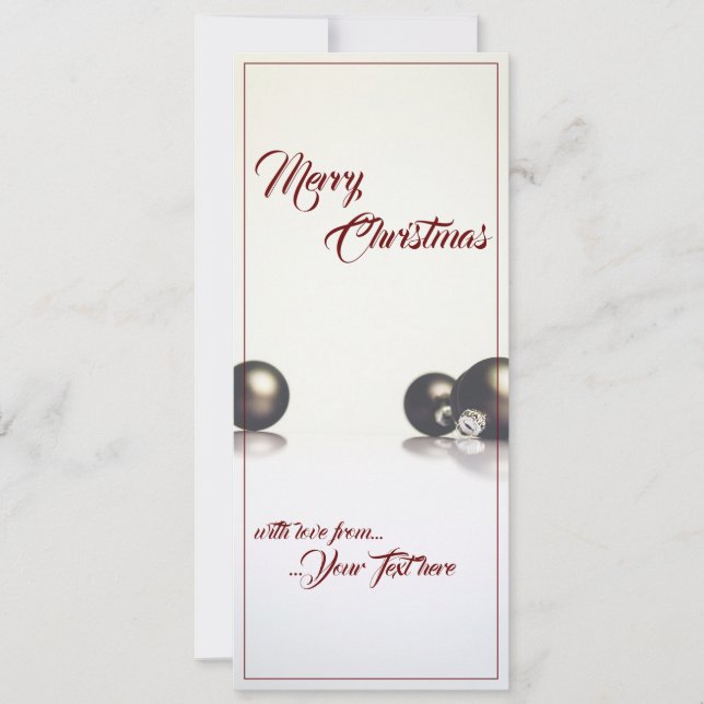 Três bolas de natal em frente ao fundo da luz (Frente)