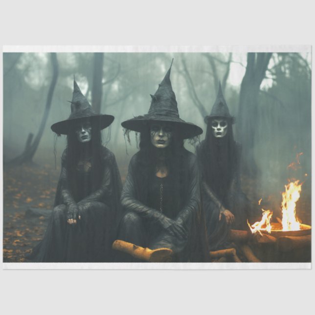 Três Bruxas 1 Papel de Decoupage (Frente )