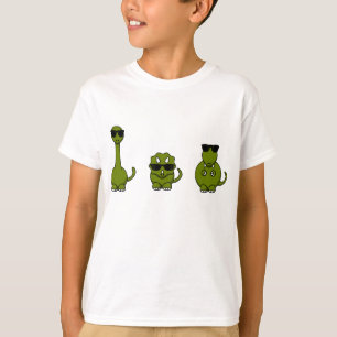 Três Camisa Legal de Dinossauros