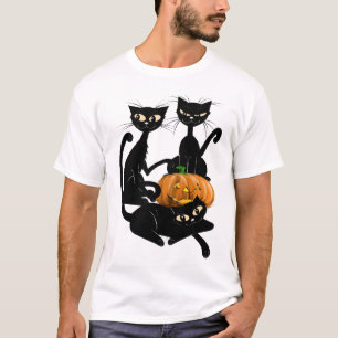 Três camisas transparentes dos gatos pretos