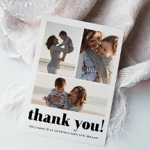 Três Cartões de agradecimentos de Festa de anivers