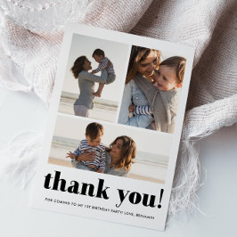 Três Cartões de agradecimentos de Festa de anivers