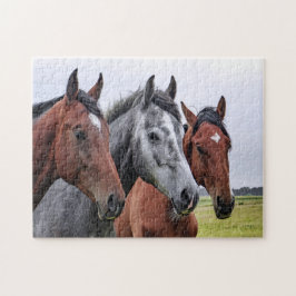 Três Cavalos - Quebra-cabeça de serra
