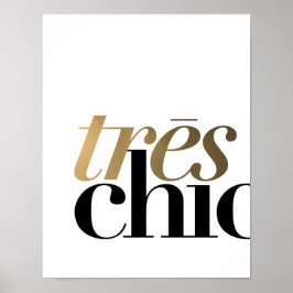 TRES CHIC 11x14'' | POSTER DE TIPOGRAFIA