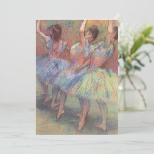 Três Dançarinos de Edgar Degas, Arte Balé Vintage