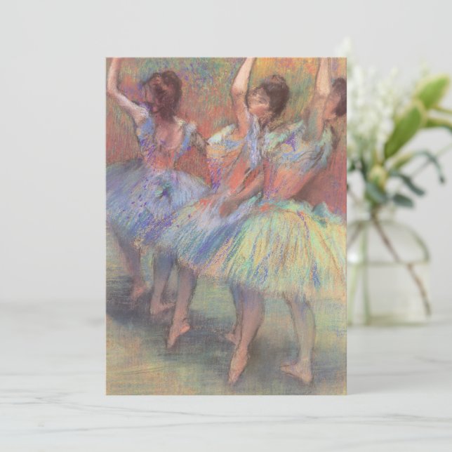 Três Dançarinos de Edgar Degas, Arte Balé Vintage (Em pé/Frente)