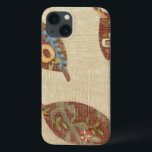 Três Folhas no Fundo de Textura Linen<br><div class="desc">As melhores coisas vêm em três! Colocadas sobre um fundo de linho,  essas folhas parecem estar flutuando em direção ao chão em um tumble outono. Pegue-os e coloque-os na parede hoje!</div>