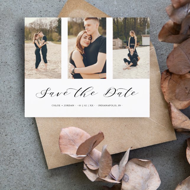 Três Fotos Baratas Colagem Casamento Romântico (Criador carregado)