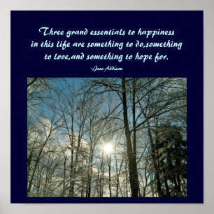 Três fundamentos grandes ao poster da felicidade