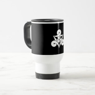 Três gansos selvagens em laço, caneca de viagem vi
