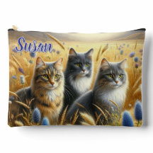 Três Gatos Amante de Gatos 