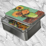 Três girassóis em um vaso por Vincent van Gogh<br><div class="desc">Três girassóis em um vaso de Vincent van Gogh é um apos impressionismo de arte vintage e ainda pintura floral. Um buquê com três lindos girassóis florescentes num vaso. Flores de verão cortadas do jardim. Sobre o artista: Vincent Willem van Gogh (1853-1890) foi um dos mais famosos pintores Post Impressionistas...</div>