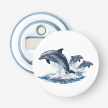 Três Golfinhos Saltando, Design de Chapéu Vida Oce