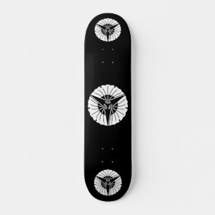 Três leques bordo ginkgo skate