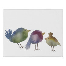 Três Pássaros Pequenos, Aquarela