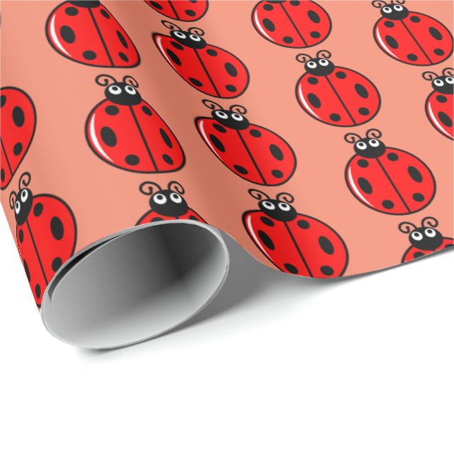 Três Pequenas Joaninhas - Papel de Embrulho Matte (Ponta do rolo)